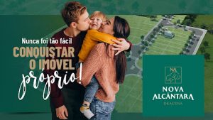 Banner ilustrativo do novo empreendimento Nova Alcântara Dracena, um loteamento aberto e terreno em dracena a venda.